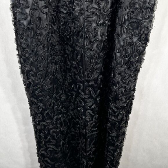 Vintage Chetta B Size 6 Evening Gown Silk‎ Ruffled Full Length Dress Formal 1459 - Picture 8 of 13